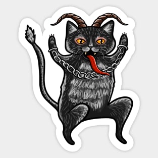 Krampus Cat Sticker